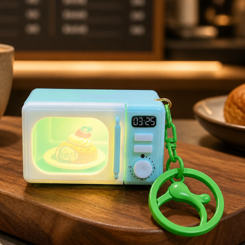 Móc khoá charm treo túi đồ chơi hoạt hình IDIGO FA4-2020, phụ kiện trang trí thiết bị gia dụng mini có đèn