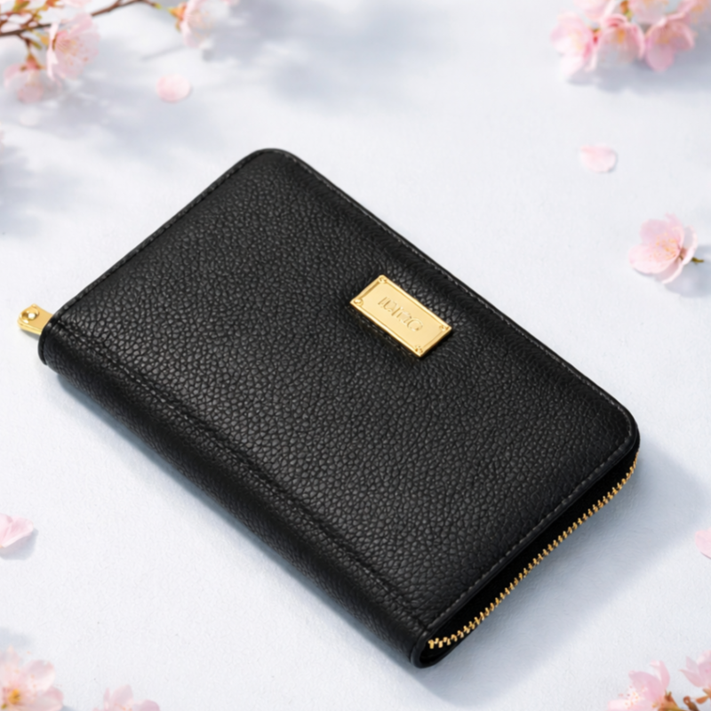 Ví nữ da thật cầm tay, ví da nam nữ nhiều ngăn, đựng vừa passport tích hợp công nghệ RFID Blocking IDIGO FW1 - 4311