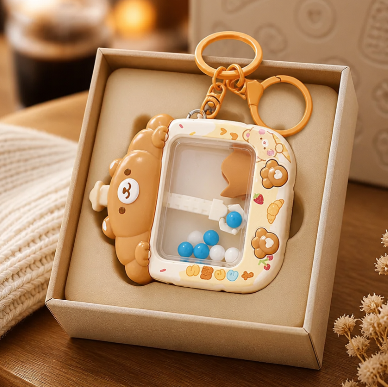 Charm đồ chơi xả tress dễ thương IDIGO FA4-2002, phụ kiện trang trí treo túi thời trang nhiều màu