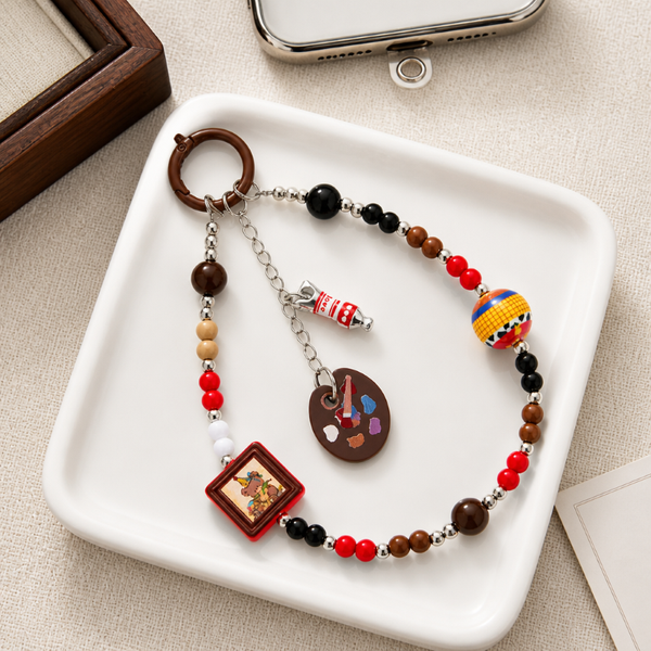  Charm hạt chuỗi điện thoại thời trang dễ thương IDIGO FA4 - 4019, móc khoá trang trí và phụ kiện túi nhiều màu 