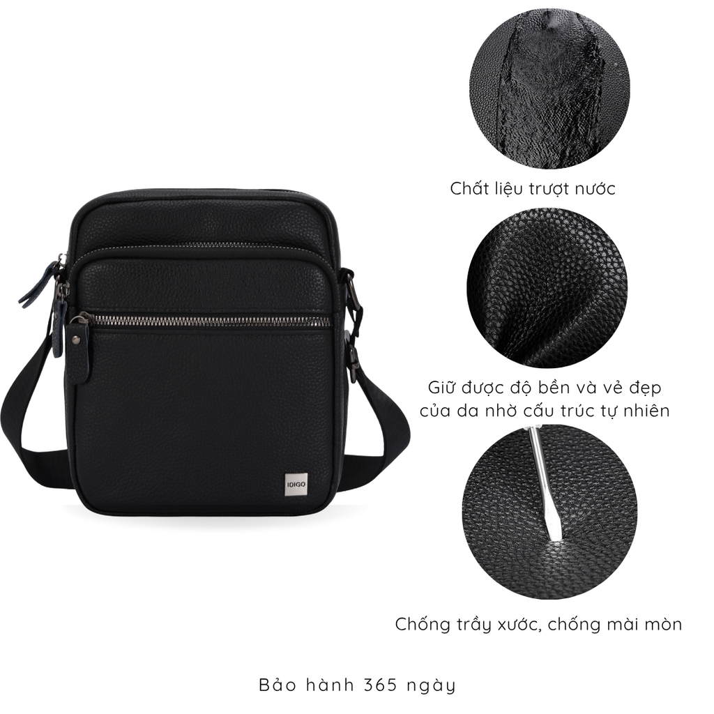 Túi đeo chéo nam da thật cao cấp, túi da công sở nam nhiều ngăn tiện lợi MB1 - 5064