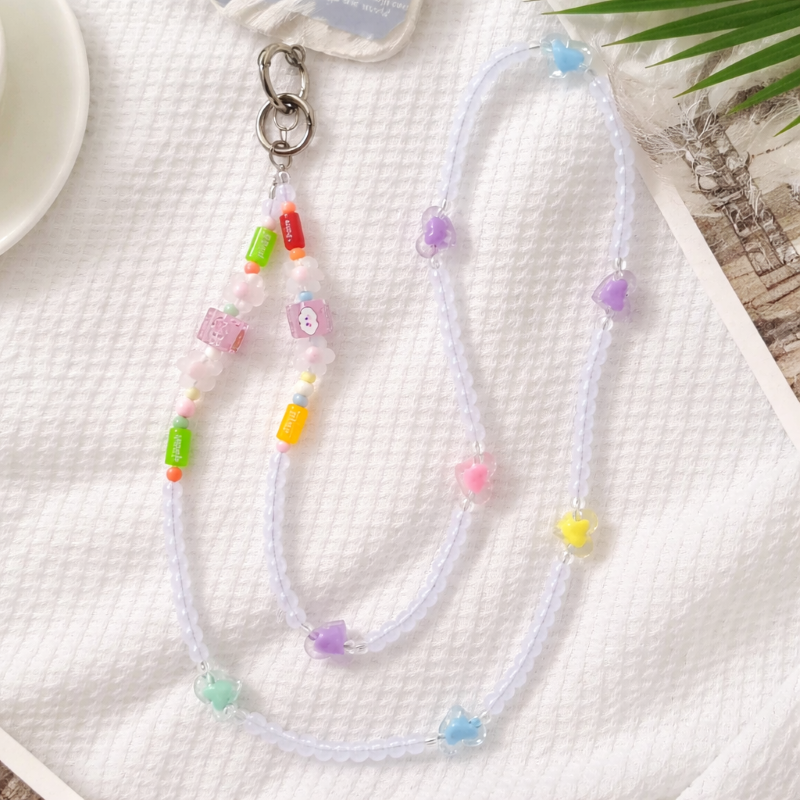  Dây treo điện thoại thời trang dễ thương IDIGO FA4 - 4006, móc khoá trang trí và phụ kiện charm túi nhiều màu 