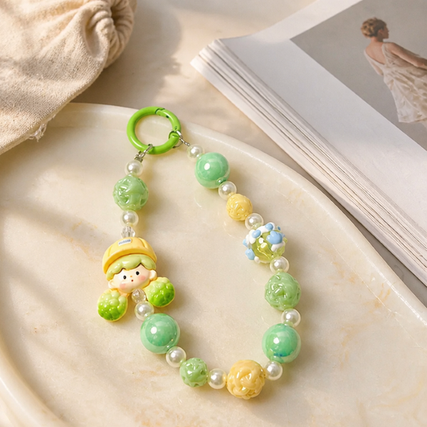  Charm hạt chuỗi điện thoại thời trang dễ thương IDIGO FA4 - 4019, móc khoá trang trí và phụ kiện túi nhiều màu 