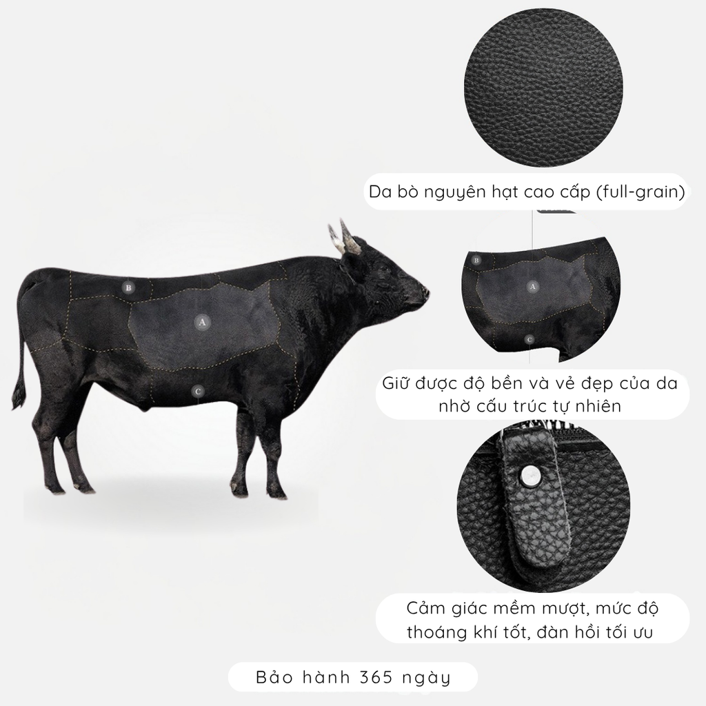 Túi đeo chéo nam da thật cao cấp, túi da công sở unisex phom chữ nhật năng động MB1 - 7010