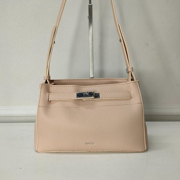  Túi đeo chéo nữ khóa gài thanh lịch, túi xách nữ công sở phom mềm nữ tính IDIGO FB2- 5066 