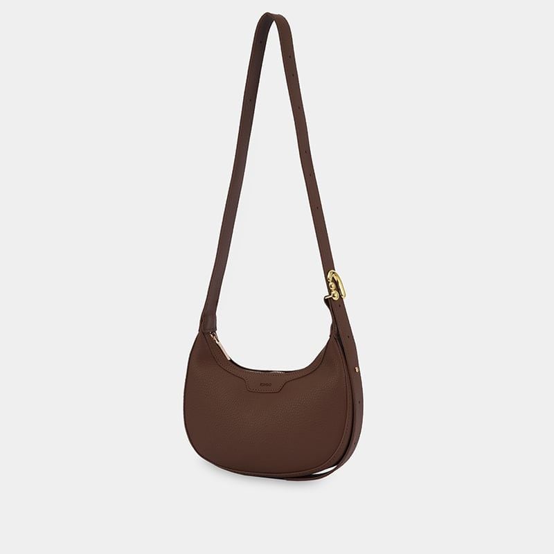 Túi đeo chéo nữ đi chơi phom hình bán nguyệt, túi xách nữ sang chảnh IDIGO FB2 - 3400