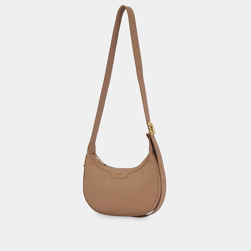 Túi đeo chéo nữ đi chơi phom hình bán nguyệt, túi xách nữ sang chảnh IDIGO FB2 - 3400