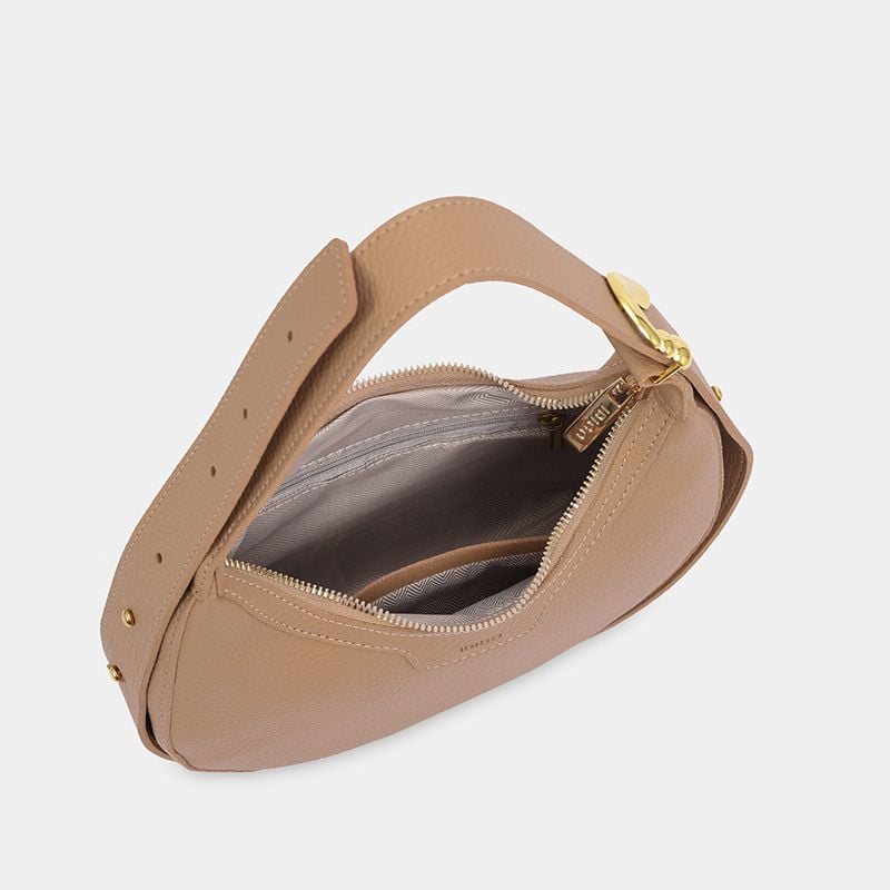 Túi đeo chéo nữ đi chơi phom hình bán nguyệt, túi xách nữ sang chảnh IDIGO FB2 - 3400