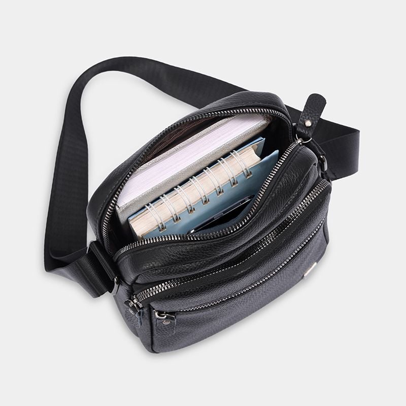 Túi đeo chéo nam da thật cao cấp, túi da công sở nam nhiều ngăn tiện lợi MB1 - 5064