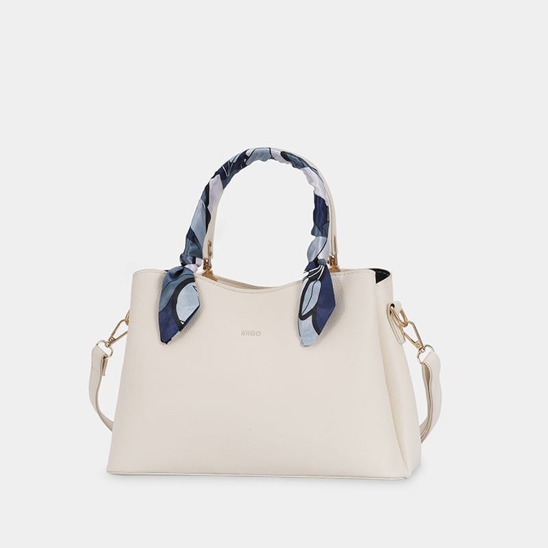 Túi Xách Nữ Công Sở Sang Chảnh IDIGO FB2 - 5055, Túi Đeo Chéo Thời Trang Phối Khăn Lụa Đi Tiệc Cao Cấp