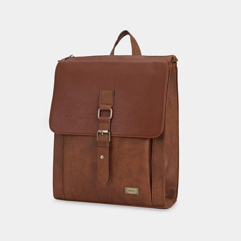 Balo Da Nam Nữ Đựng Laptop 15 Inch Thời Trang Ngăn Trước Khoá Gài IDIGO UBP2 - 6015, Balo Công Sở Cao Cấp