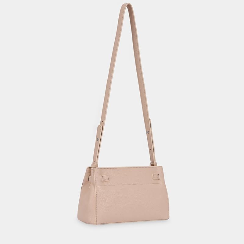 Túi đeo chéo nữ khóa gài thanh lịch, túi xách nữ công sở phom mềm nữ tính IDIGO FB2- 5066