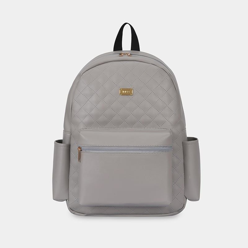 Ba lô công sở thời trang nữ IDIGO UBP2 – 6035 , Balo da nữ họa tiết chần trám thanh lịch đựng laptop 14 inch