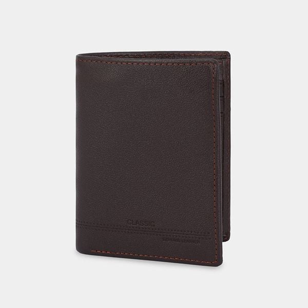  Ví nam da bò phom chữ nhật đứng, ví nam cầm tay lịch lãm tiện lợi IDIGO MW1 - 4328 