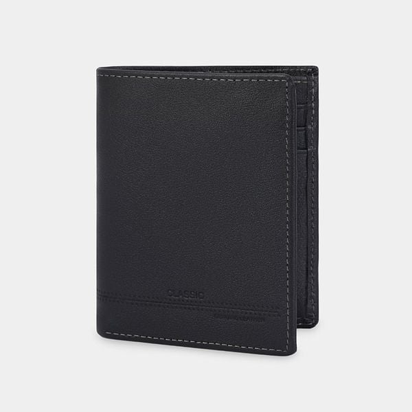  Ví nam da bò phom chữ nhật đứng, ví nam cầm tay lịch lãm tiện lợi IDIGO MW1 - 4328 