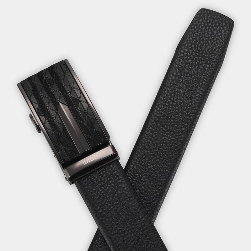 Thắt Lưng Nam Da Thật IDIGO MD1 - 6007 Màu Đen