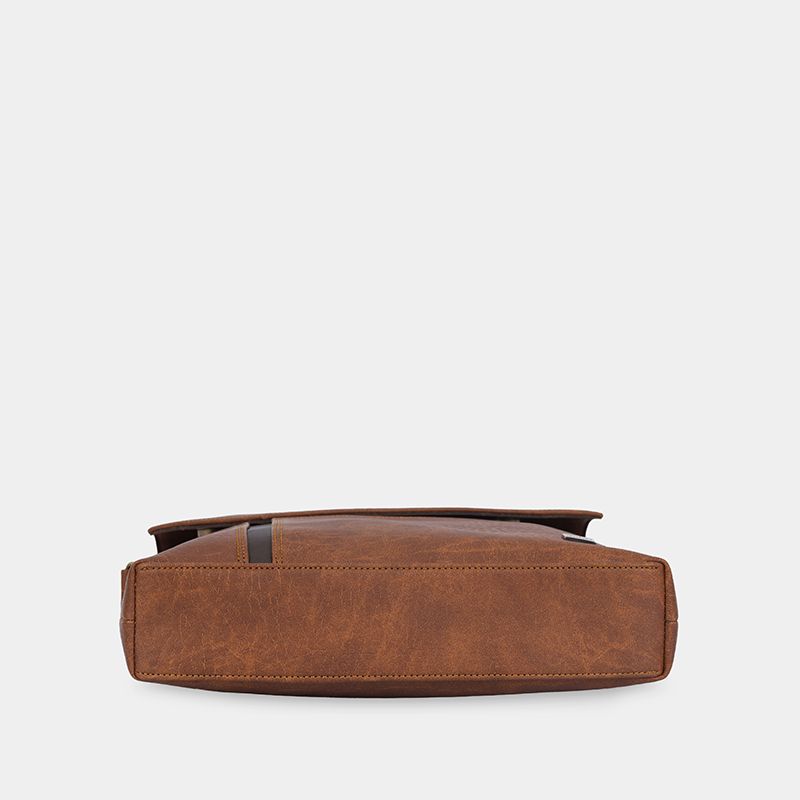 Túi đeo chéo nam nữ nắp gập vạt chéo IDIGO MB2 - 3398, túi công sở dáng chữ nhật đựng IPAD 7.9 inch