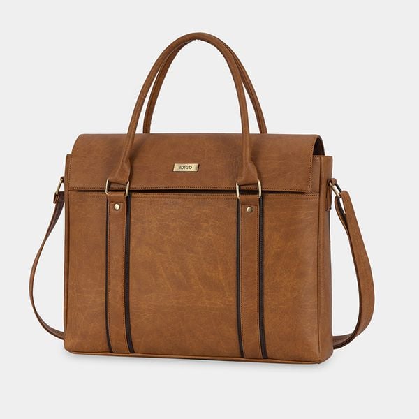 Túi xách công sở nam nữ thanh lịch, túi đựng tài liệu A4 nắp gập IDIGO UB2 - 5067