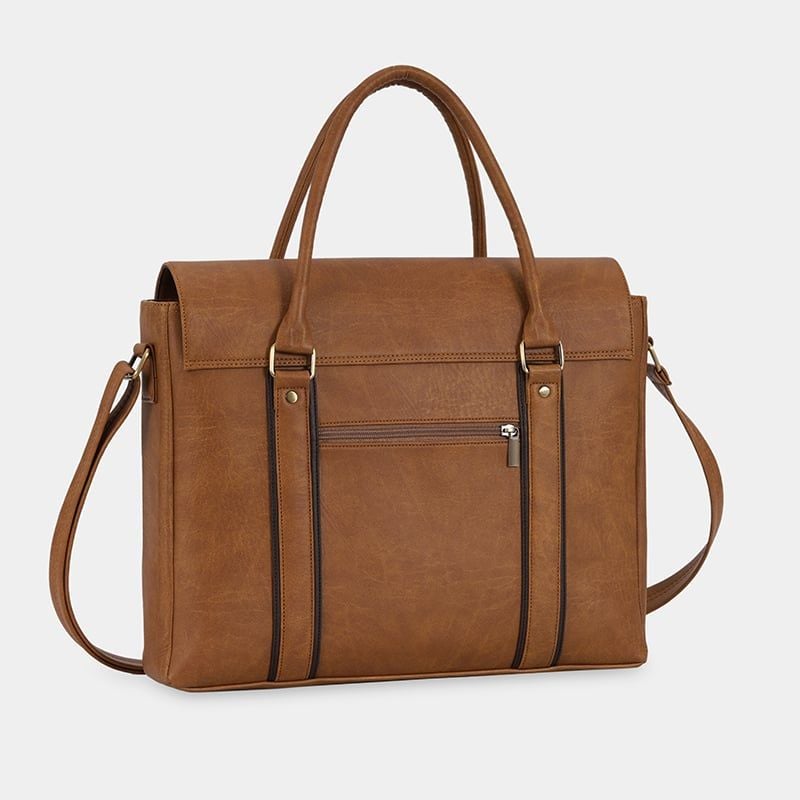 Túi xách công sở nam nữ thanh lịch, túi đựng tài liệu A4 nắp gập IDIGO UB2 - 5067