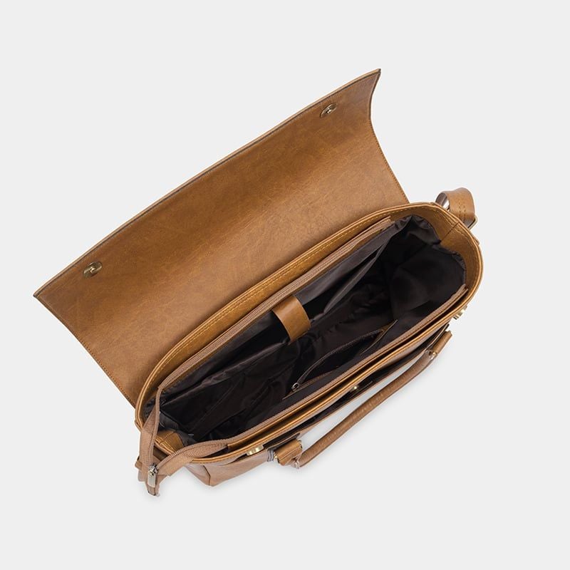 Túi xách công sở nam nữ thanh lịch, túi đựng tài liệu A4 nắp gập IDIGO UB2 - 5067