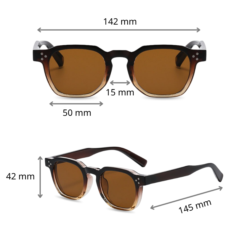 Mắt kính mát nam nữ gọng nhựa vuông thời trang JALIVER YOUNG P-25566JT, kính râm unisex chống nắng UV 400 cao cấp
