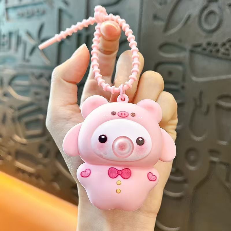 Phụ kiện charm treo túi xách đẹp cho nữ IDIGO FA4-2043, móc khoá trang trí đồ chơi xả tress