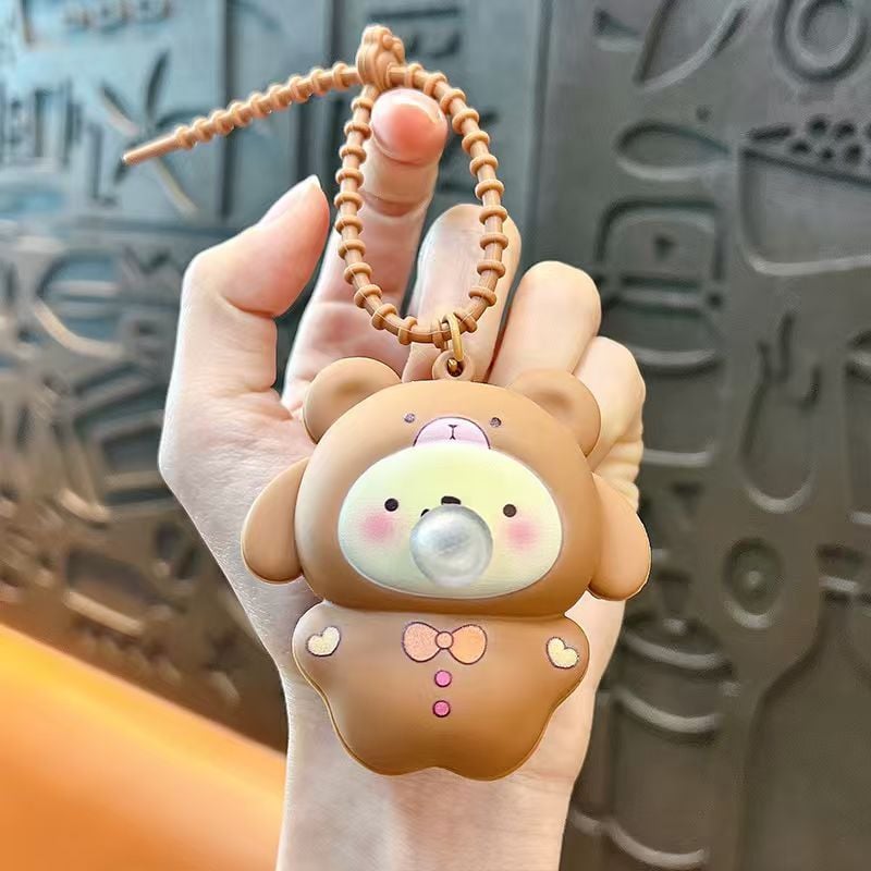Phụ kiện charm treo túi xách đẹp cho nữ IDIGO FA4-2043, móc khoá trang trí đồ chơi xả tress