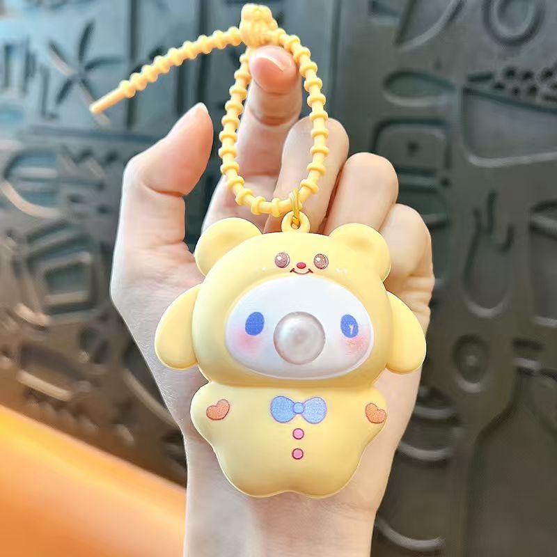 Phụ kiện charm treo túi xách đẹp cho nữ IDIGO FA4-2043, móc khoá trang trí đồ chơi xả tress