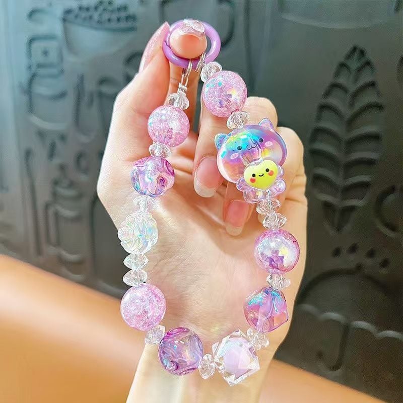 Dây treo điện thoại thời trang dễ thương IDIGO FA4-2004, charm móc khoá trang trí và phụ kiện túi nhiều màu
