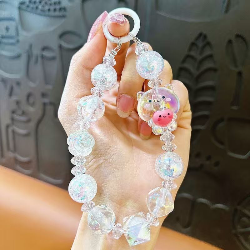 Dây treo điện thoại thời trang dễ thương IDIGO FA4-2004, charm móc khoá trang trí và phụ kiện túi nhiều màu