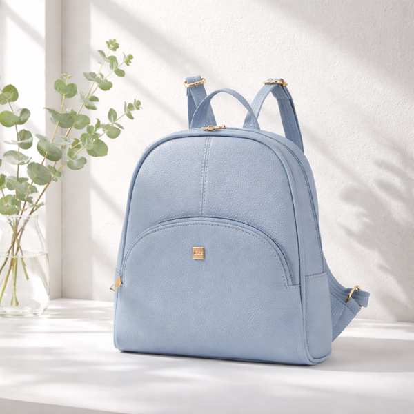  Balo da nữ thời trang đi chơi, ba lô công sở phối màu thanh lịch thiết kế ngăn trước gọn gàng, tiện dụng IDIGO FBP2 - 4330 