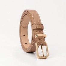 Thắt lưng nữ phong cách Hàn Quốc, dây nịt quần tây/quần jean da tổng hợp thanh lịch IDIGO FD2 - 0052