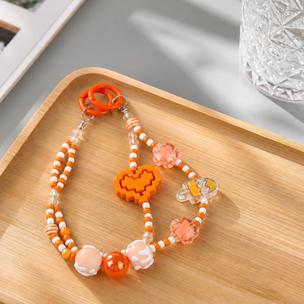  Dây treo điện thoại thời trang dễ thương IDIGO FA4 - 4016, móc khoá trang trí và phụ kiện túi nhiều màu 