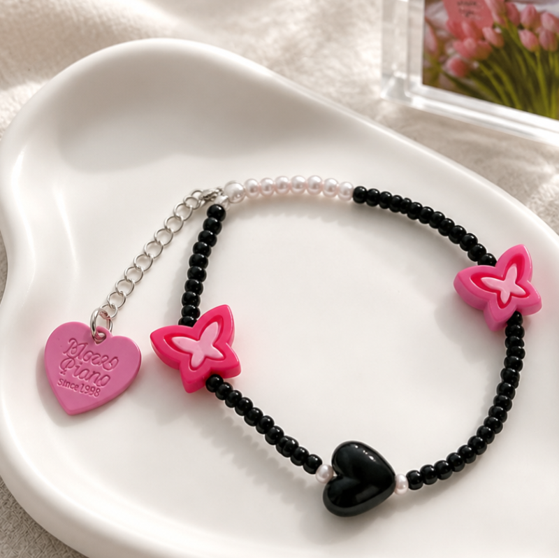 Dây treo điện thoại thời trang dễ thương IDIGO FA4 - 4015, móc khóa charm treo túi thời trang