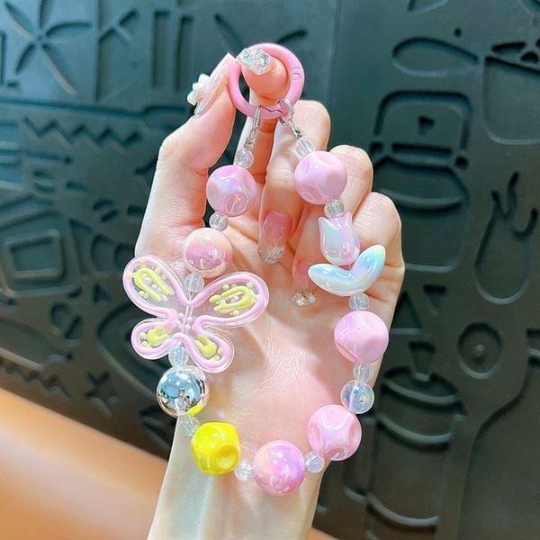  Dây treo điện thoại thời trang dễ thương IDIGO FA4-2004, charm móc khoá trang trí và phụ kiện túi nhiều màu 