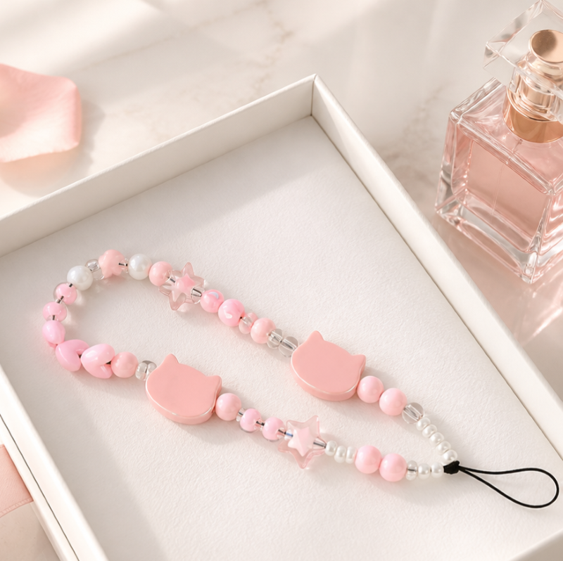 Phụ kiện charm thời trang trang trí túi xách IDIGO FA4 - 4008, dây đeo điện thoại chống thất lạc
