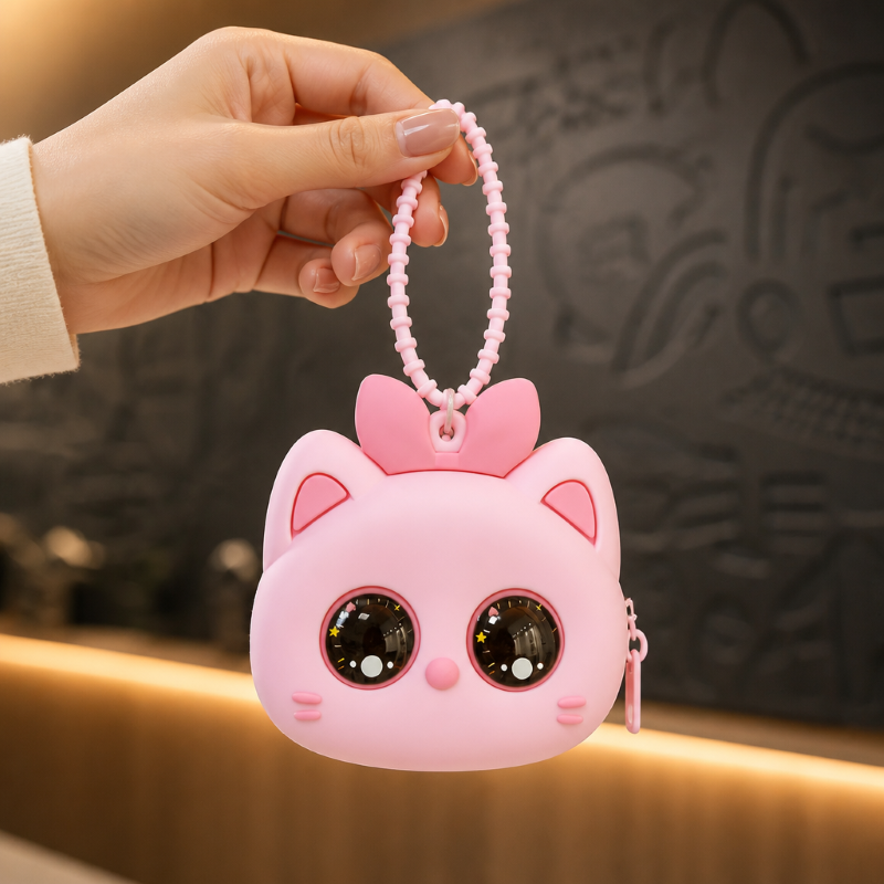 Phụ kiện treo túi hình thú dễ thương IDIGO FA2-2001, móc khoá trang trí thời trang đựng airpod
