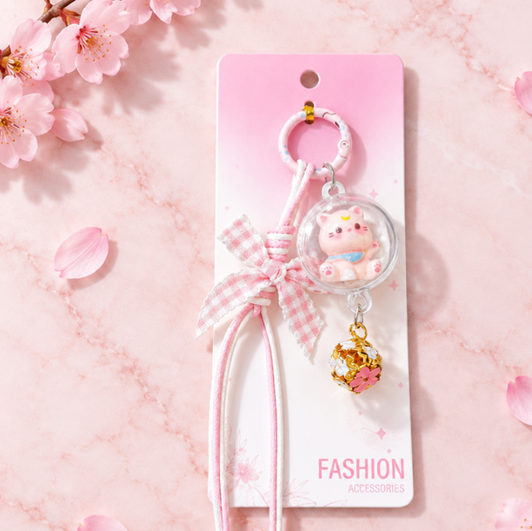  Phụ kiện móc khoá trang trí hình chiếc kèn/ hình chú mèo đáng yêu IDIGO FA4-2050, Charm treo túi xách/ balo đáng yêu nhiều màu 