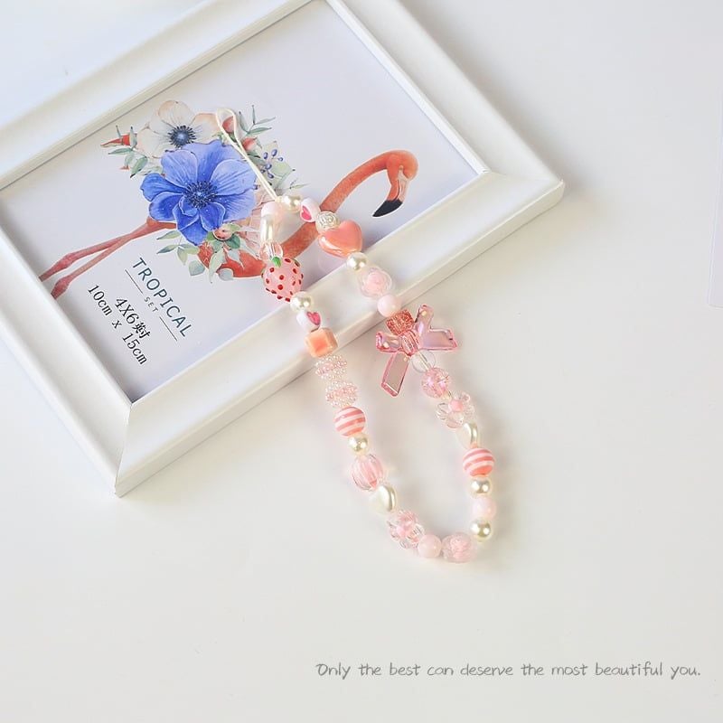 Charm hạt chuỗi điện thoại thời trang  IDIGO FA4 - 4009, móc khoá trang trí và phụ kiện túi xách tiện lợi
