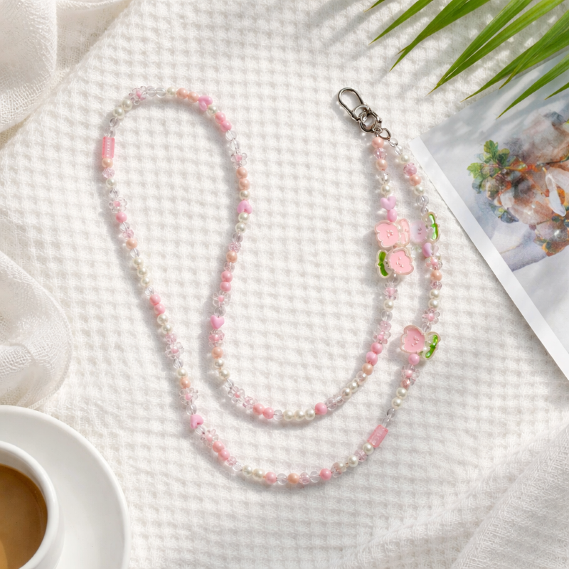 Dây treo điện thoại thời trang dễ thương IDIGO FA4 - 4006, móc khoá trang trí và phụ kiện charm túi nhiều màu