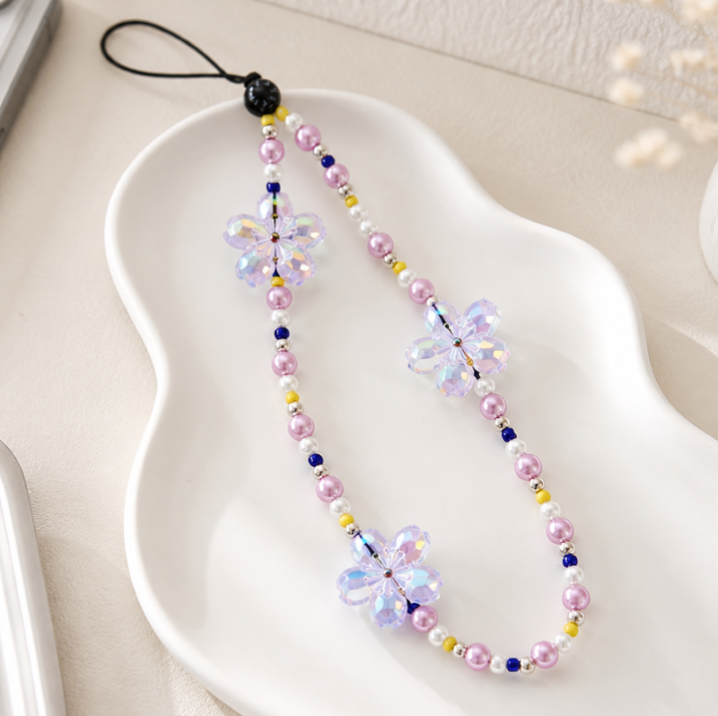 Móc khóa charm treo túi thời trang IDIGO FA4 - 4012, dây đeo điện thoại và phụ kiện túi đa năng cho nữ