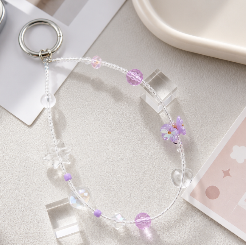 Móc khóa charm treo túi thời trang IDIGO FA4 - 4012, dây đeo điện thoại và phụ kiện túi đa năng cho nữ