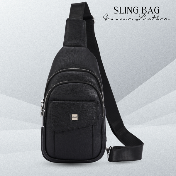 Túi đeo chéo nam, túi đeo trước ngực da thật cao cấp IDIGO MB1 - 7011 hình đại diện