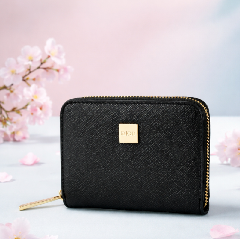 Ví nữ cầm tay dáng ngắn, ví da mini nhiều ngăn tiện dụng IDIGO FW2 - 2013
