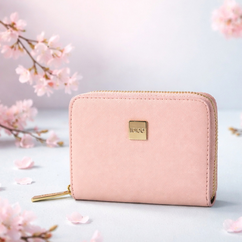 Ví nữ cầm tay dáng ngắn, ví da mini nhiều ngăn tiện dụng IDIGO FW2 - 2013