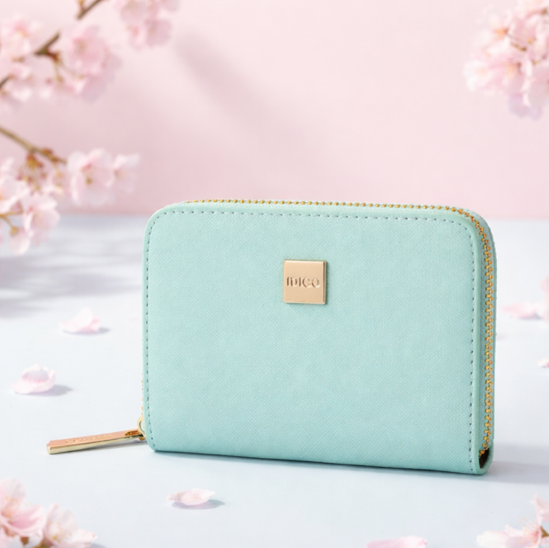 Ví nữ cầm tay dáng ngắn, ví da mini nhiều ngăn tiện dụng IDIGO FW2 - 2013
