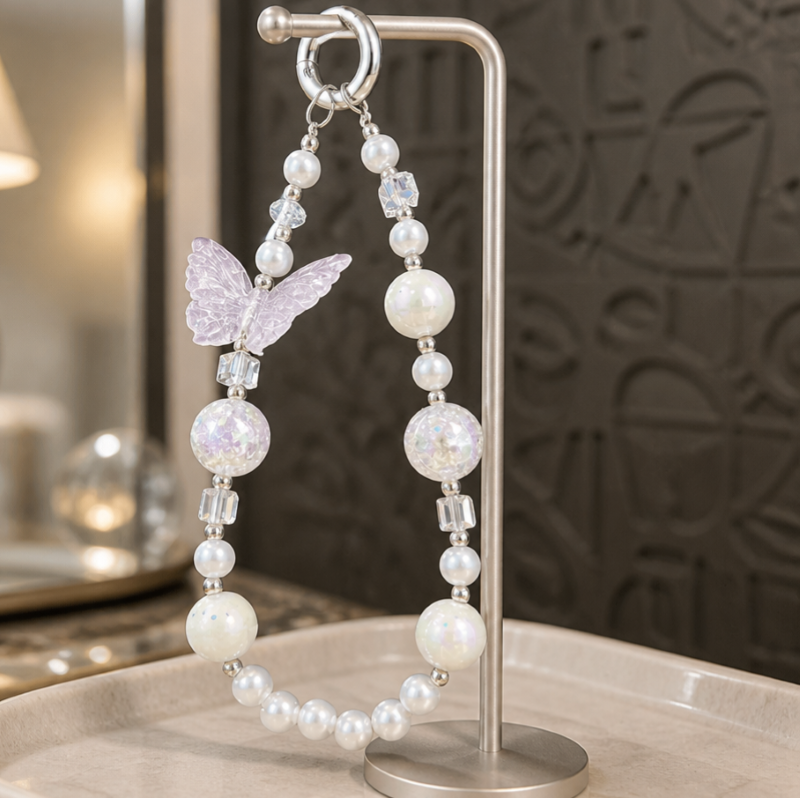 Dây treo điện thoại thời trang dễ thương IDIGO FA4-2004, charm móc khoá trang trí và phụ kiện túi nhiều màu