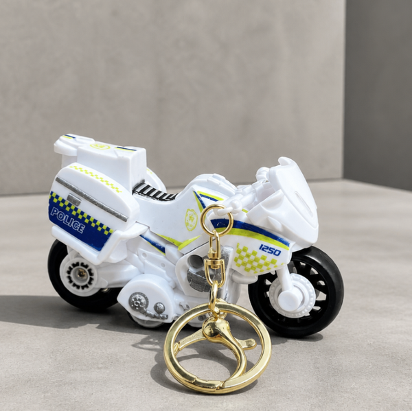  Charm phụ kiện trang trí hình xe tải/ xe máy/ xe moto IDIGO FA4-2046, Móc khóa treo túi xách hình xe mô hình cá tính 