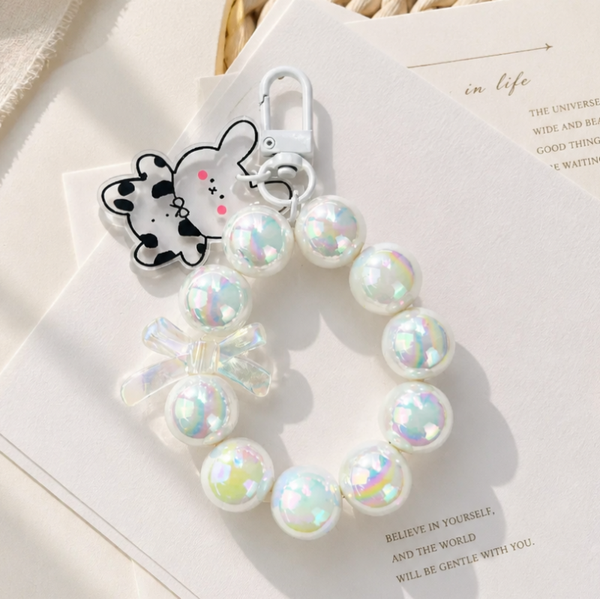  Charm hạt chuỗi treo điện thoại IDIGO FA4 - 4010, phụ kiện túi và dây đeo trang trí nhiều màu 