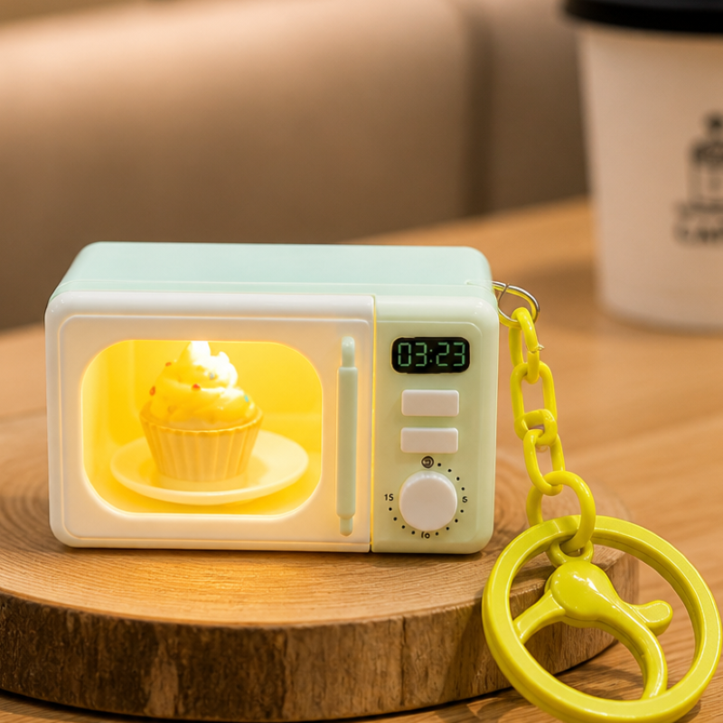 Móc khoá charm treo túi đồ chơi hoạt hình IDIGO FA4-2020, phụ kiện trang trí thiết bị gia dụng mini có đèn